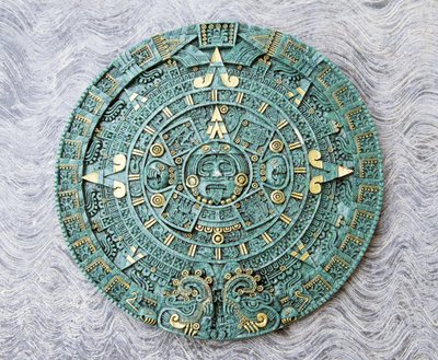 Souvenir Copy of The Great Calendar Stone, Aztec, 16th century by Unbekannt Unbekannt